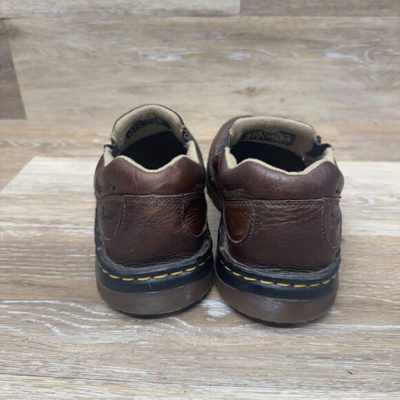 Dr. Martens Zack Elastic Slip On Brown Leather Loafers Men's Size 8/Women's 9 - Picture 3 of 7